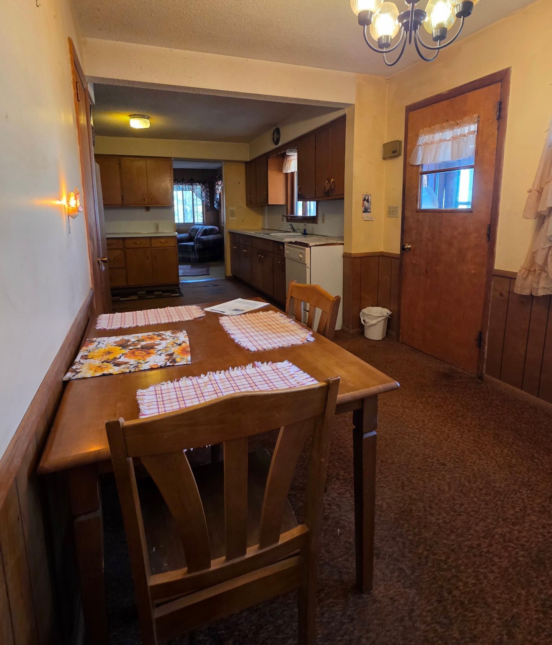 Dining area off of the kitchen