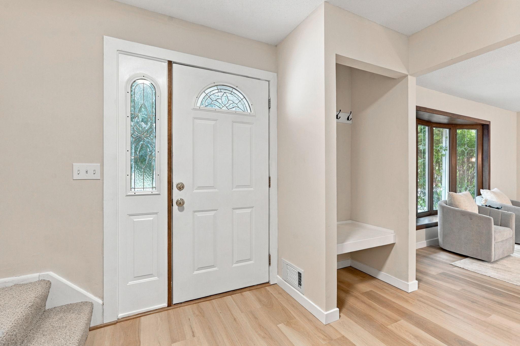 Front Entry w/ Built-In Seating and Hooks