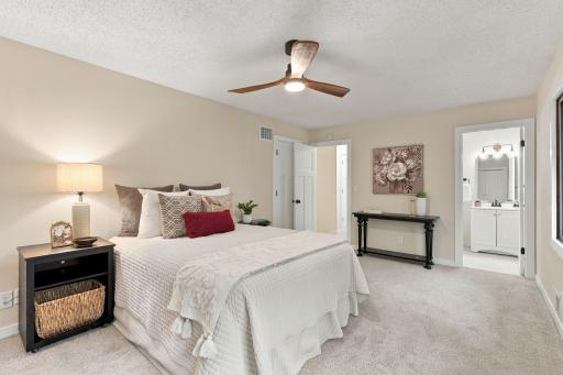 Owners En-Suite with Closets and 3/4 Bath