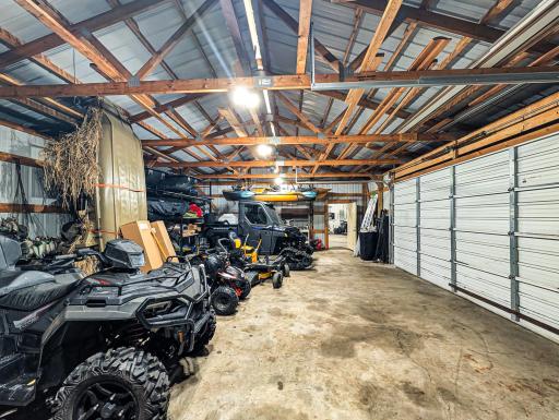 More storage to the side for your ATVs, snowmobiles, and other equipment!