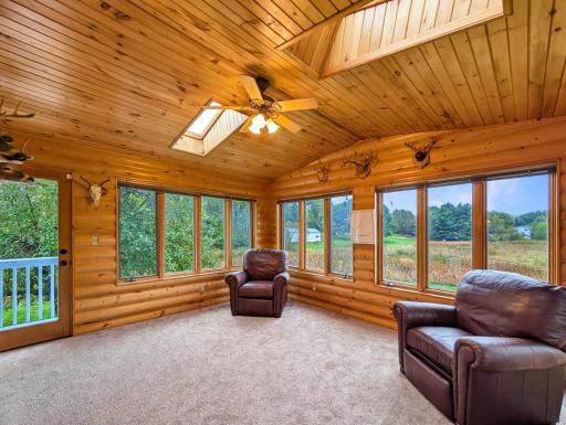 This sun room catches light from all angles!