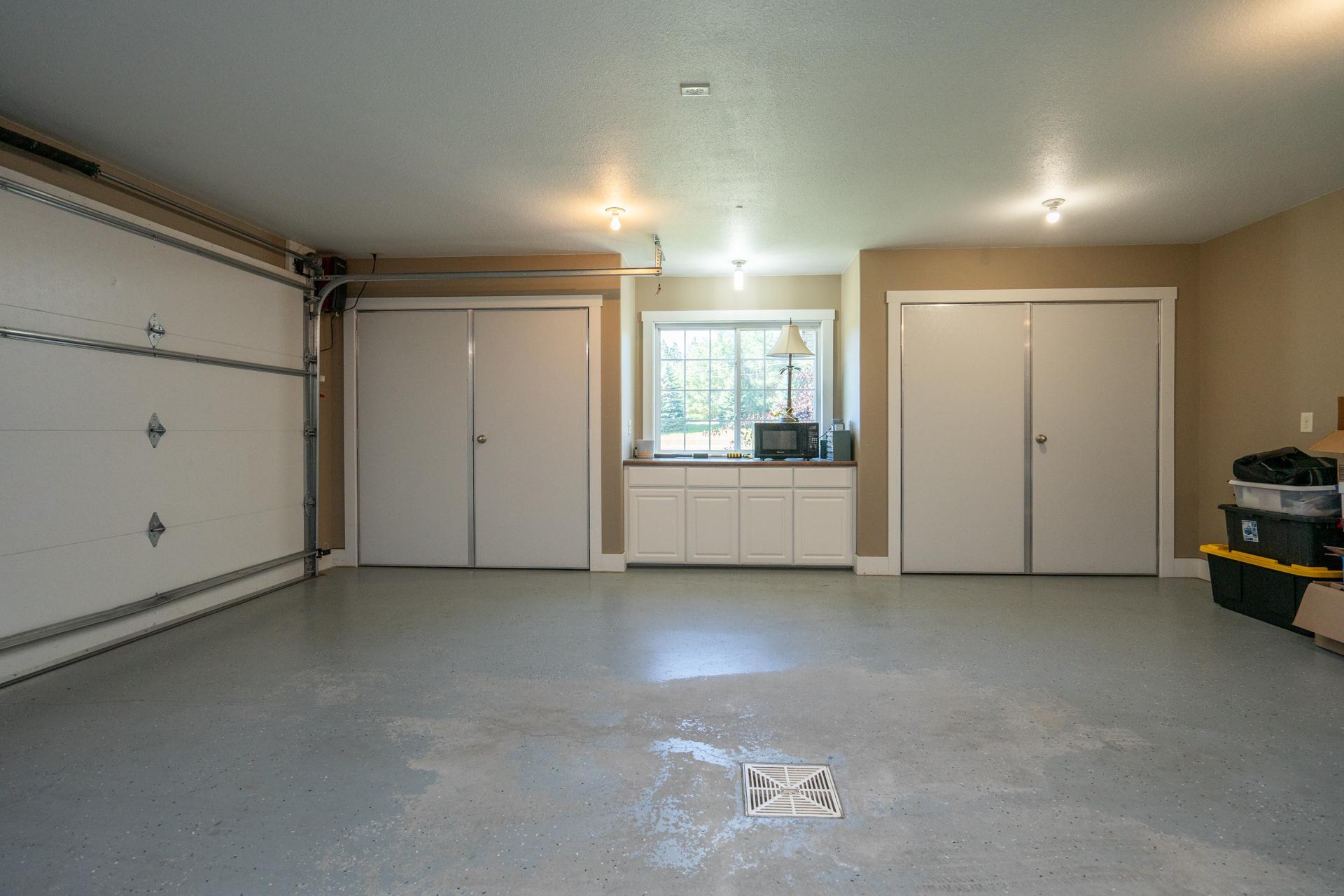 2 CAR ATTACHED GARAGE WITH BUILT-IN STORAGE