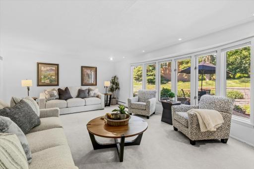 An abondance of natural light saturated this space with the plethora of windows in this space.
