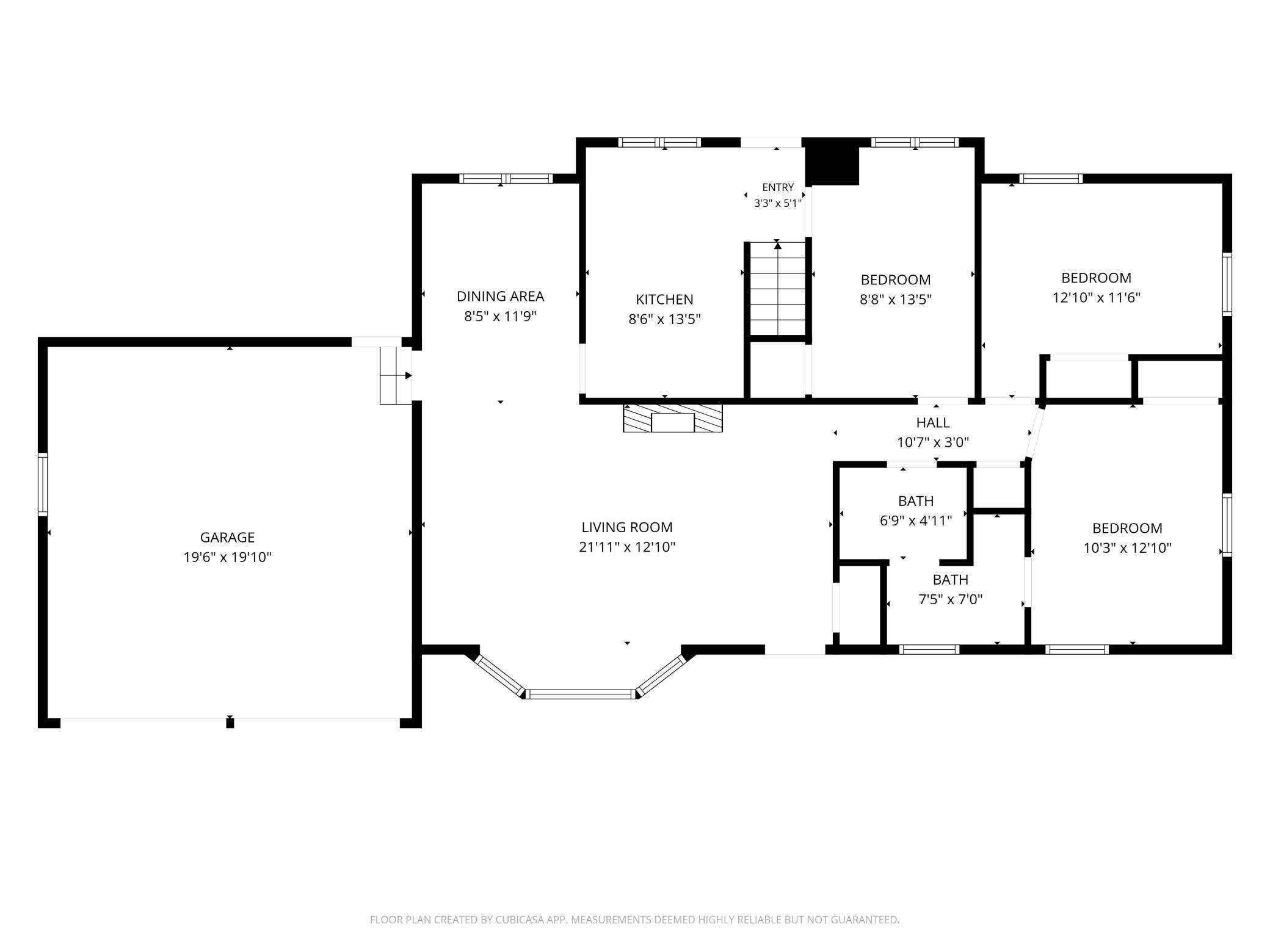 Main Level Floor Plan - no fireplace