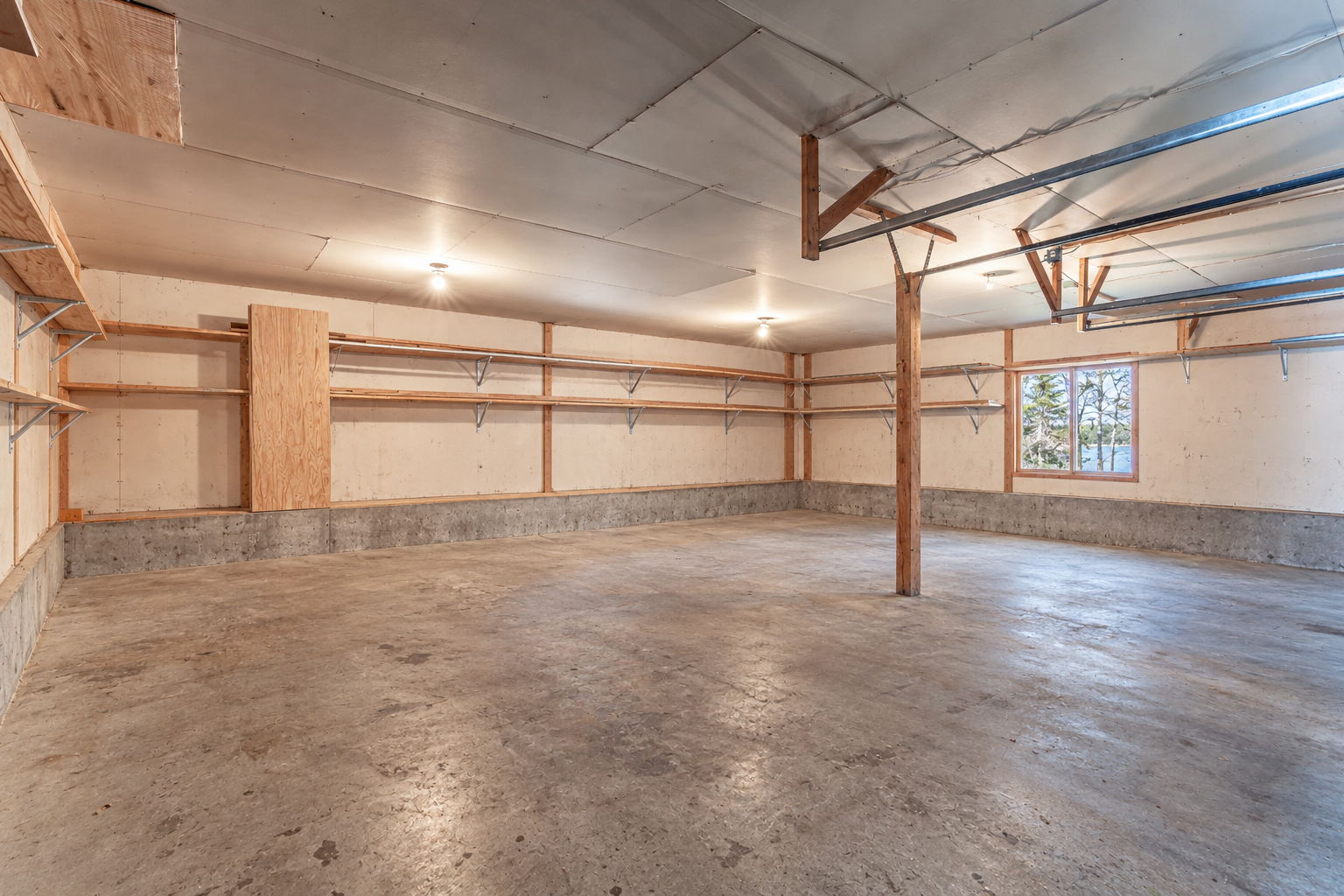 Virtual edit showing empty garage
