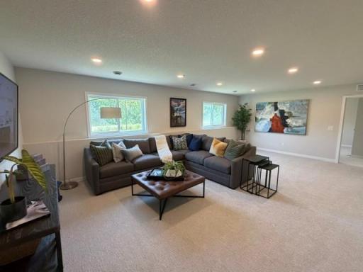 Sun-filled Finished lower level with large family room, game area, 5th bedroom and another bathroom!