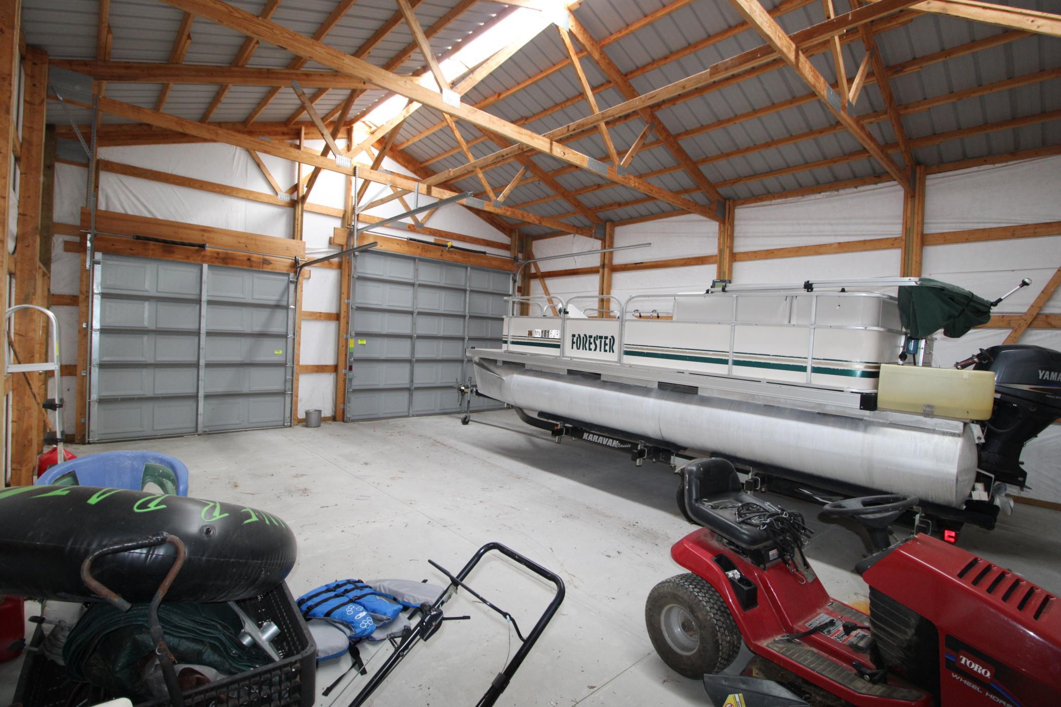 Pontoon and Lawn mower included