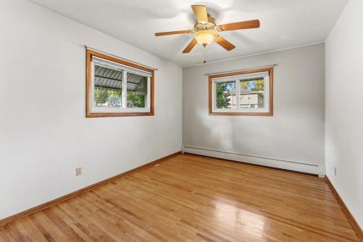 3 BD's on the main level. All bedrooms have ceiling fans