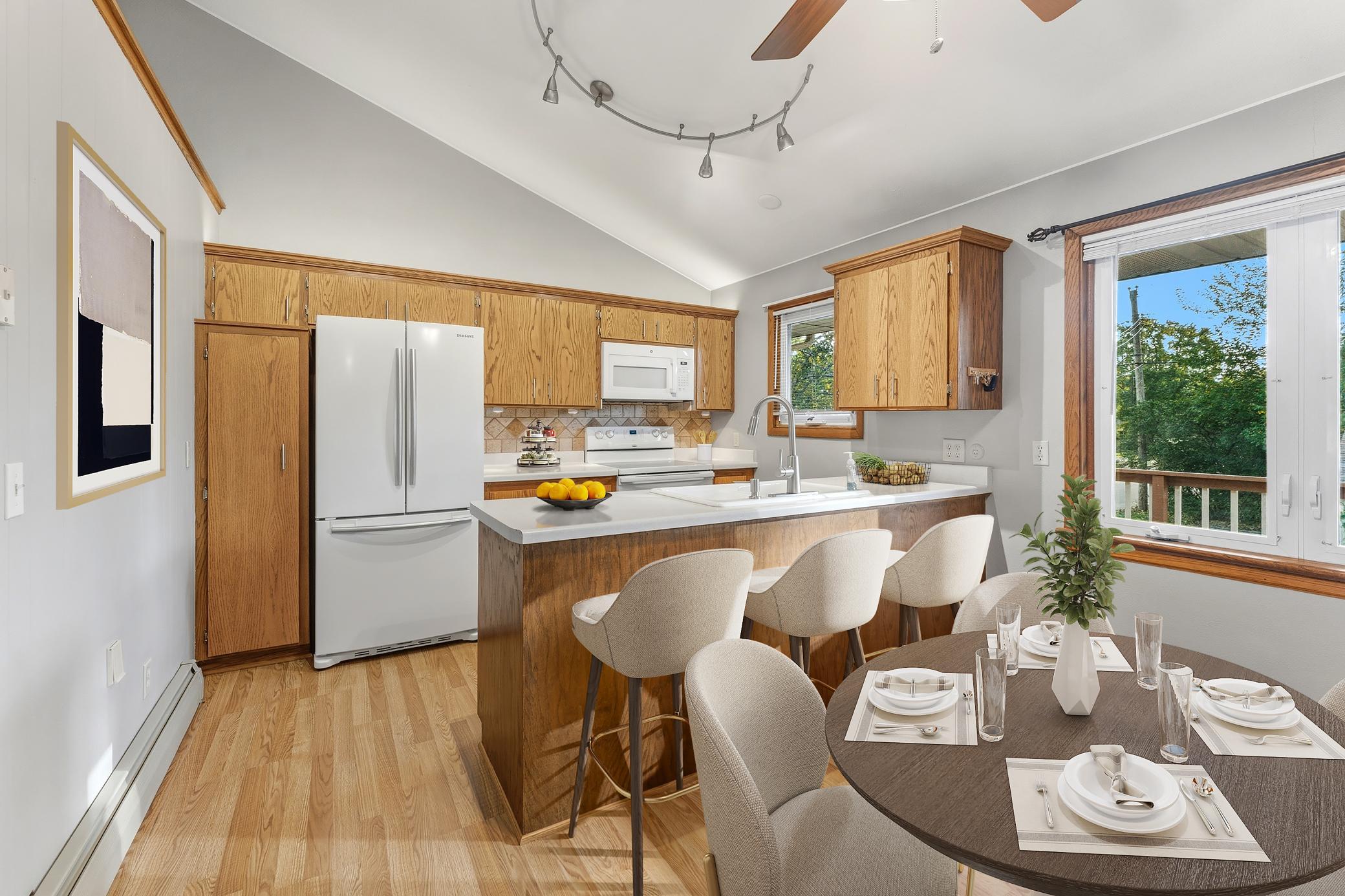 Virtually Staged Kitchen