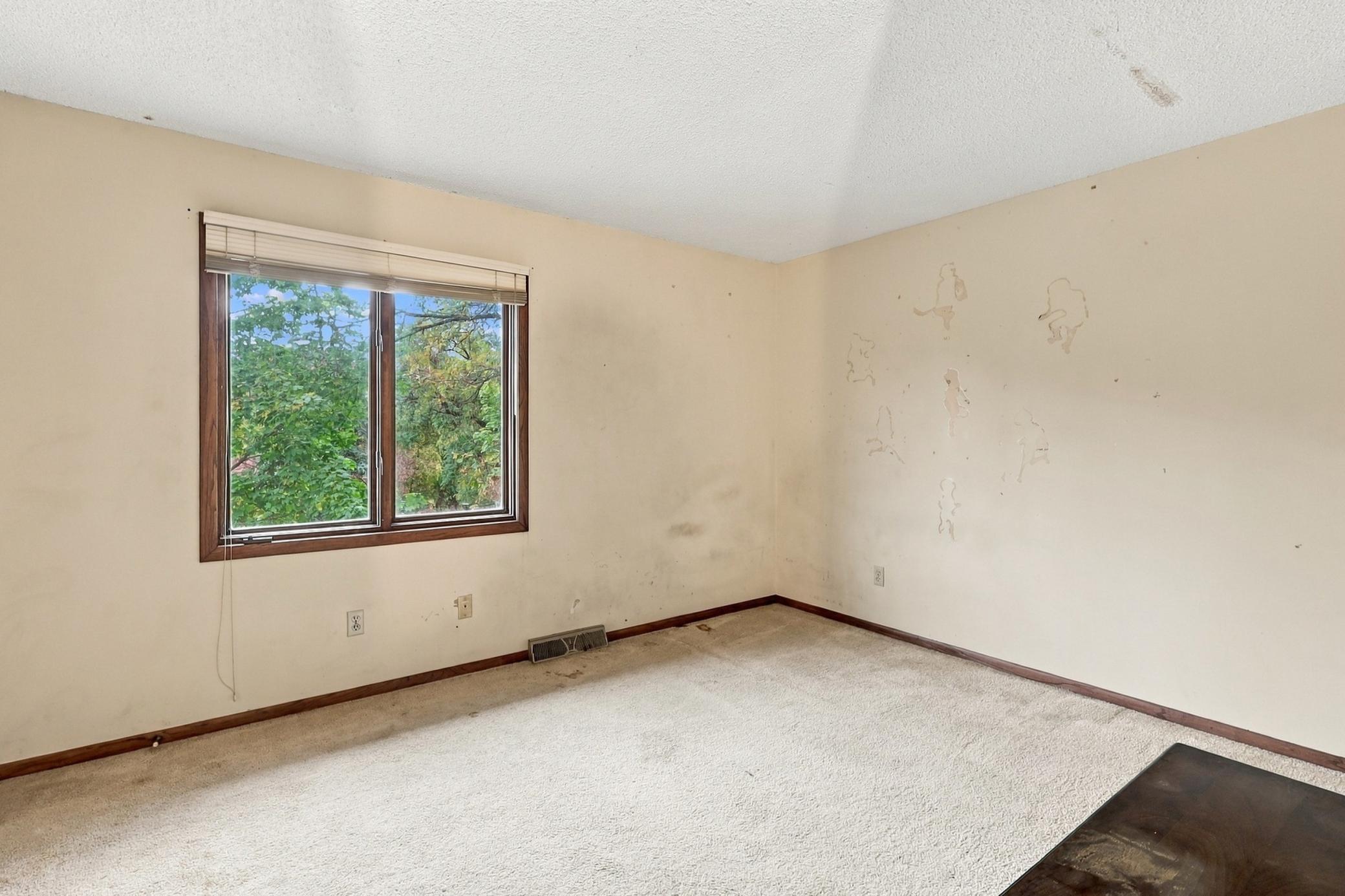 Opportunity to refresh the bedrooms with new paint, flooring, and personal touches.