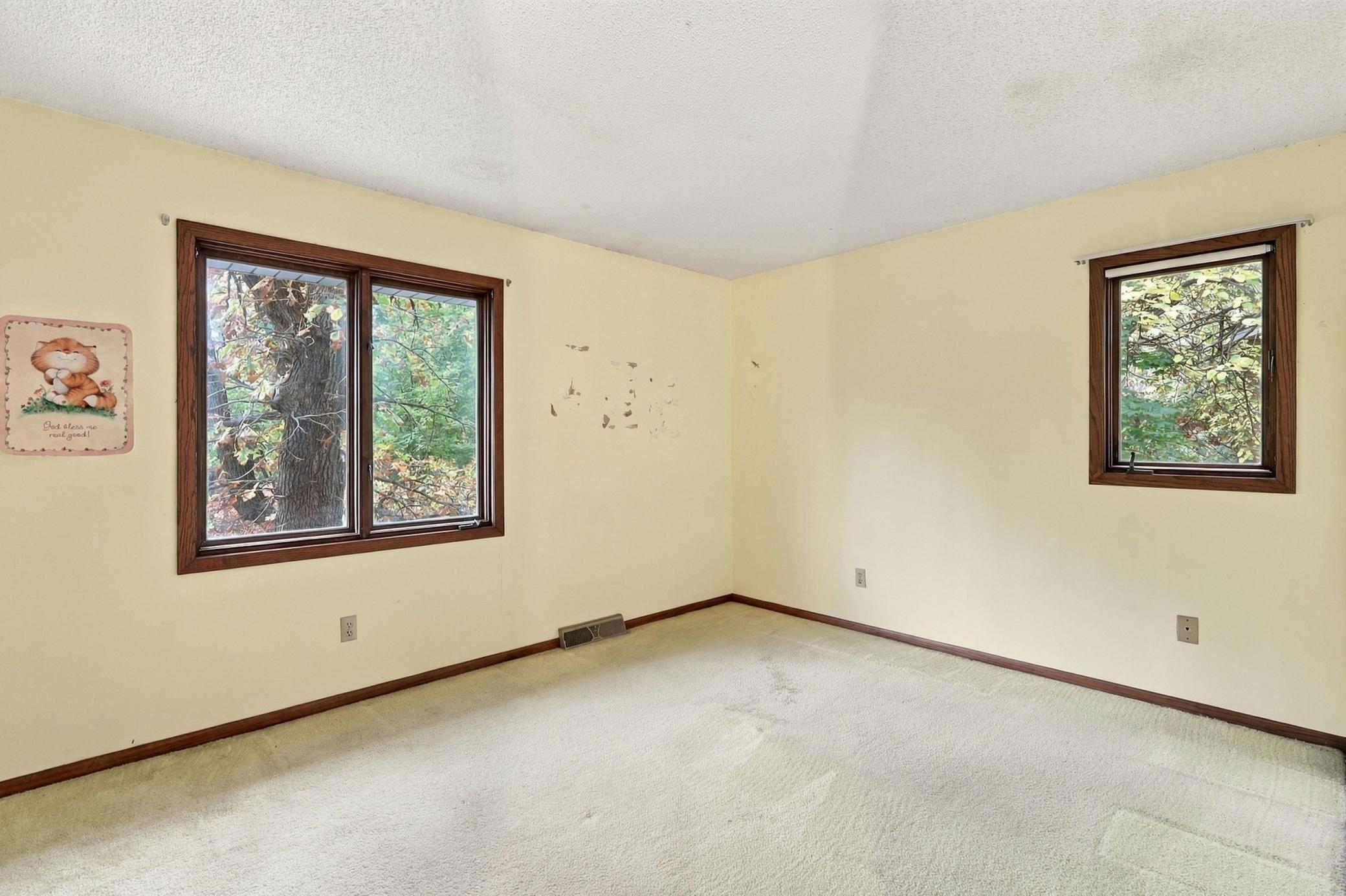 Four-bedroom home offers flexibility for a variety of living arrangements.