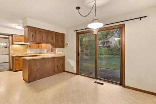 An opportunity to rethink the kitchen and dining spaces to fit your vision.