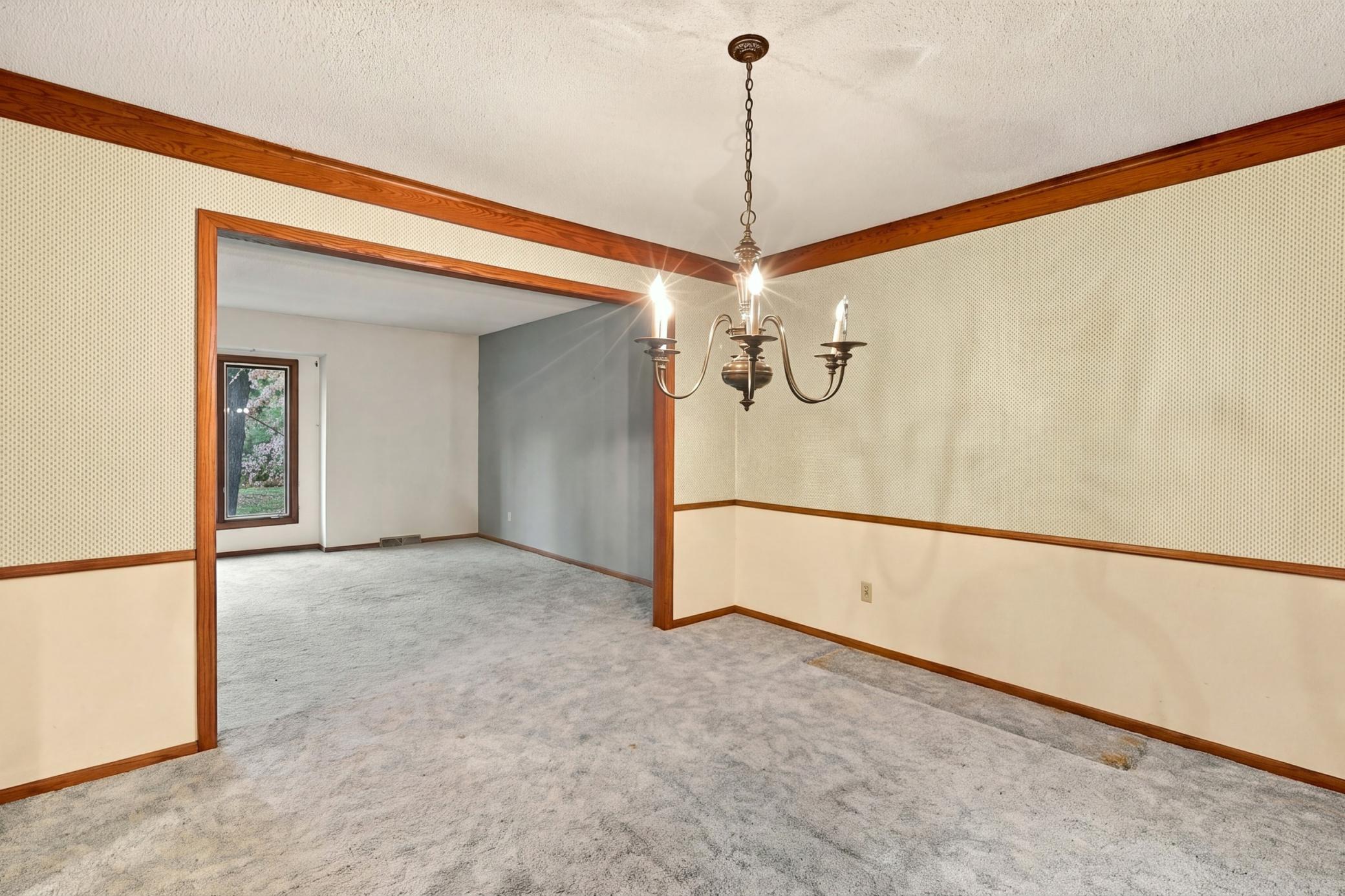 Room to create a welcoming dining space for family and friends.