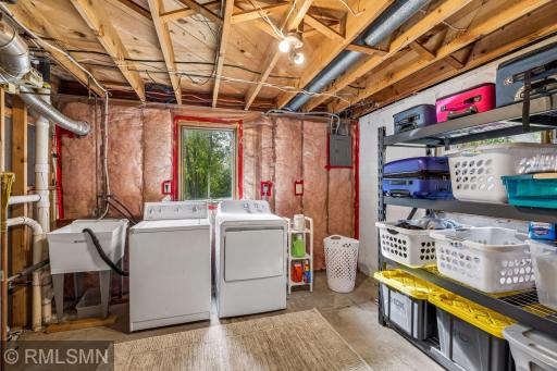 Lower level laundry room