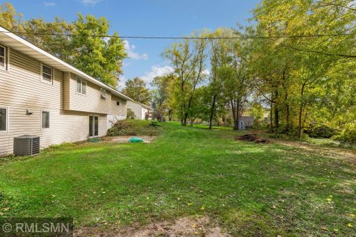 Large backyard