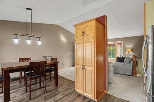 Pantry closet in the kitchen/dining area