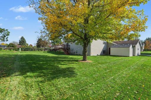 Flat treed backyard for all your gatherings