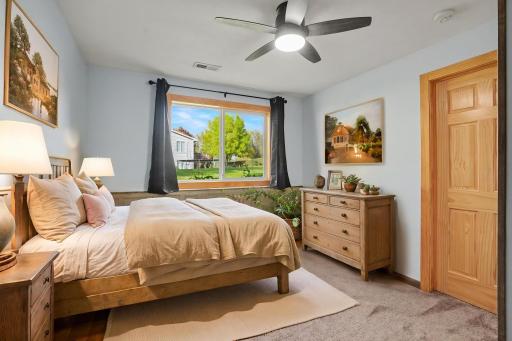 Lower-level bedroom 4 - This photo has been virtually staged