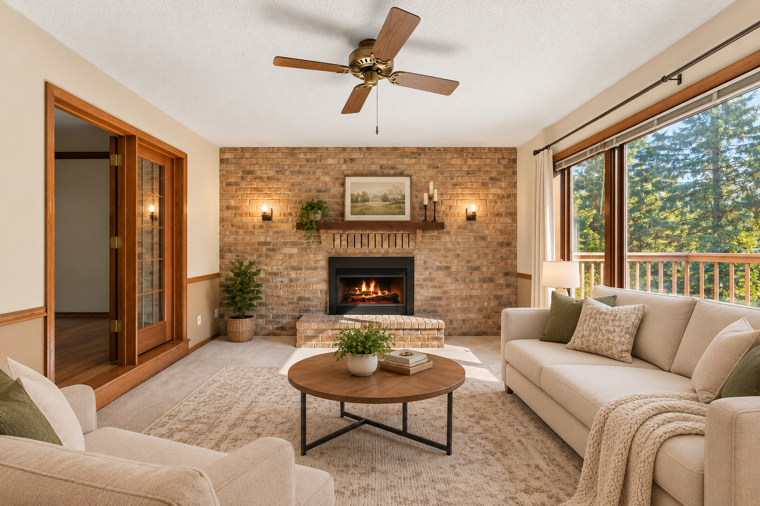 Cozy Brick Fireplace Living Room.png