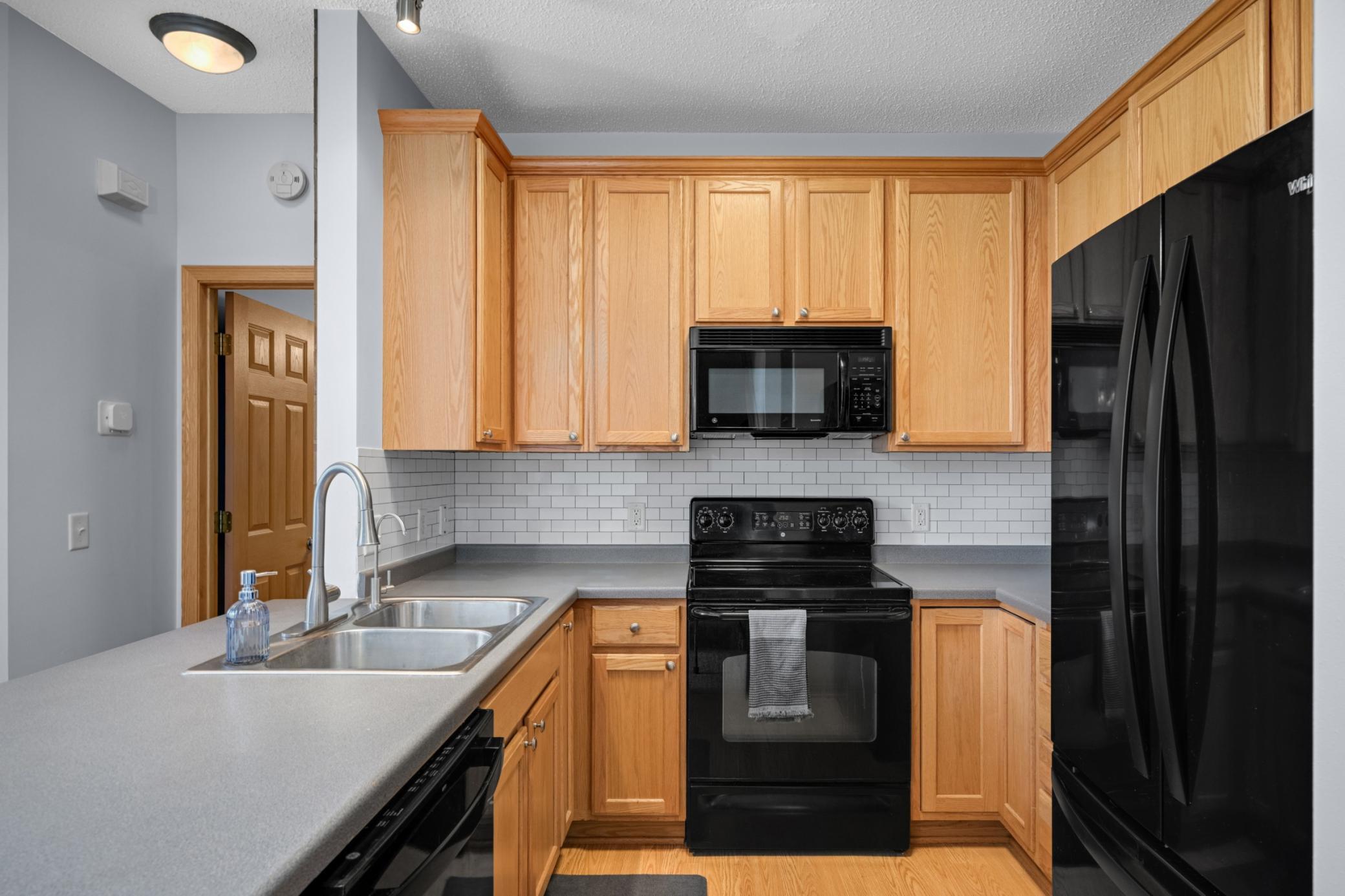 Spacious with an abundance of cabinets
