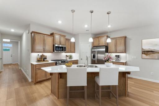 Huge Angled Island, corner pantry- ( similar Home)