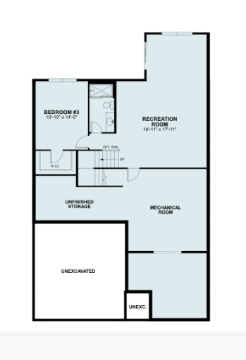 AF 0030 Sage A walkout lower level.-check out all the unfinished storage room and the loarge bedroom- the rec room has ample light and room for hobbies, workout, tv and entertaining space.