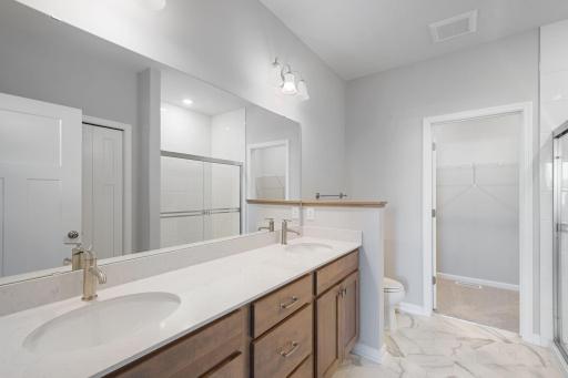 owner's Bathroom- similar home, selections vary