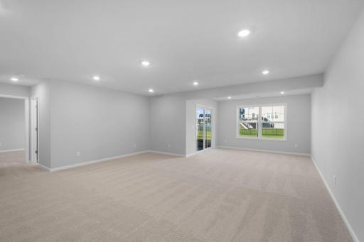 Walkout lot -Lower Level Amusement Room- extra large space located below the sunroom! Similar Home