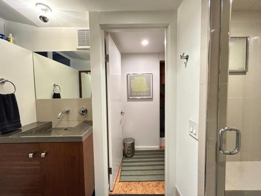 Lower level bath...you'll like the concrete CT.