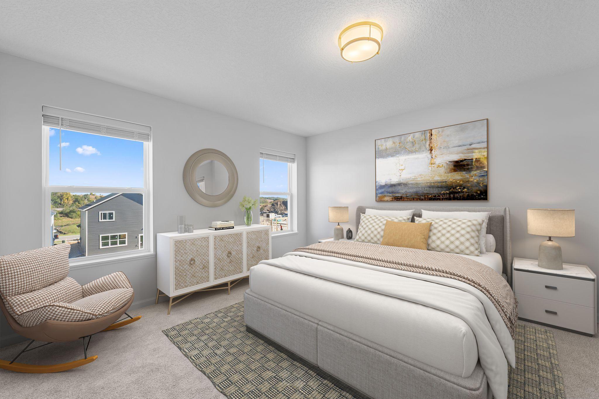 Owners Bedroom - Picture of Model Home