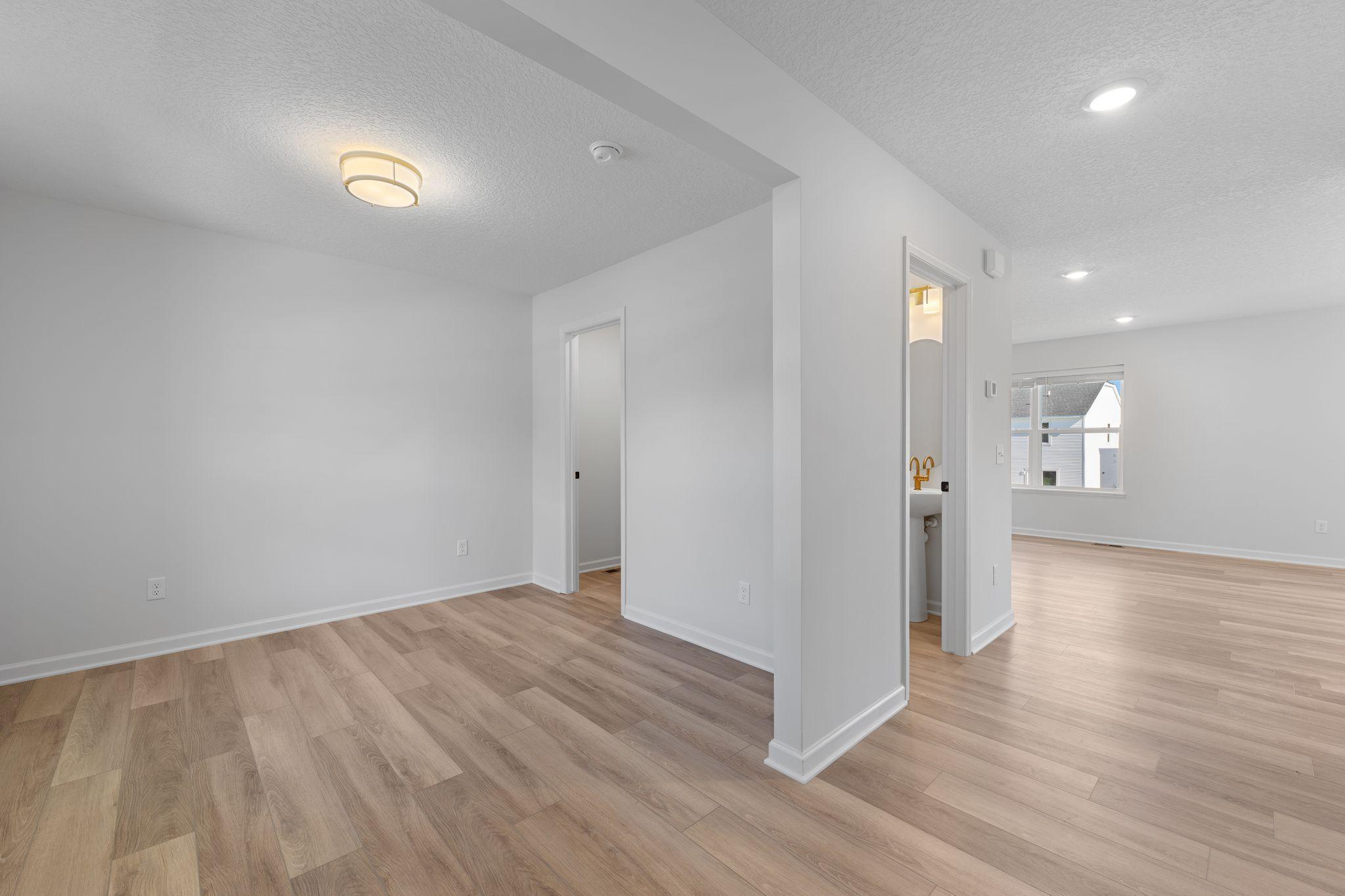 Entryway and Flex Room with closet- Picture of Model Home