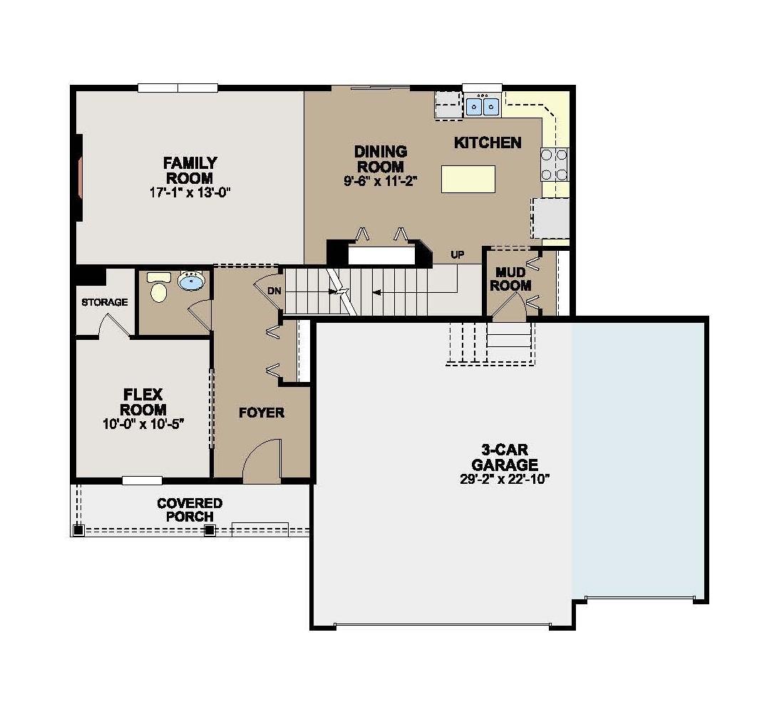 Augustine Main Level with 3 Car Garage