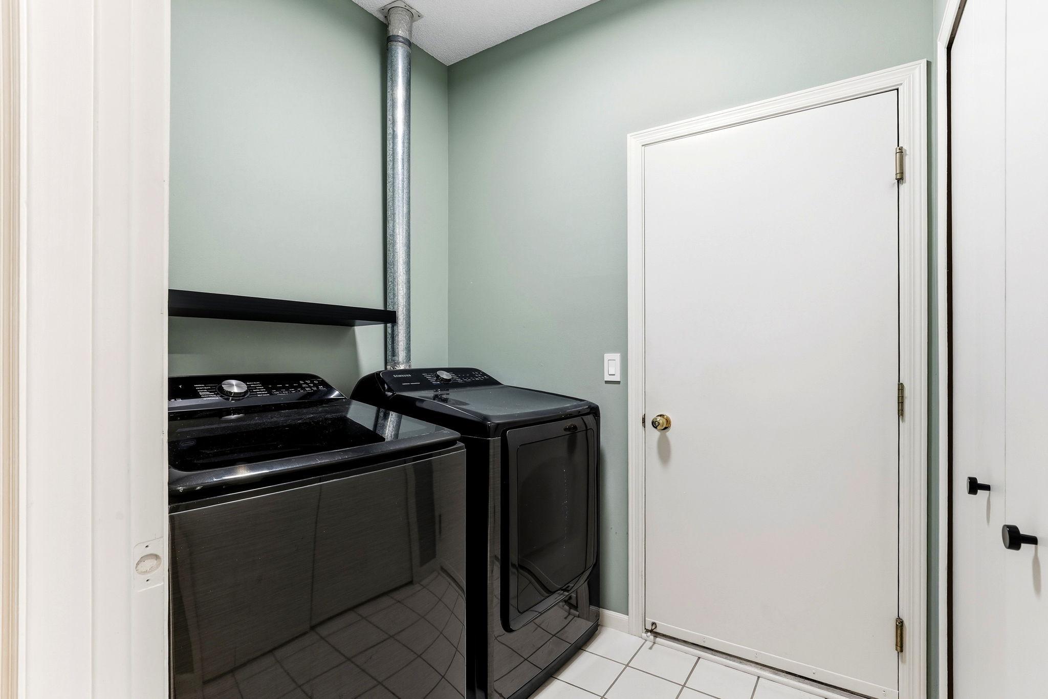 Mudroom and laundry room right off of the garage