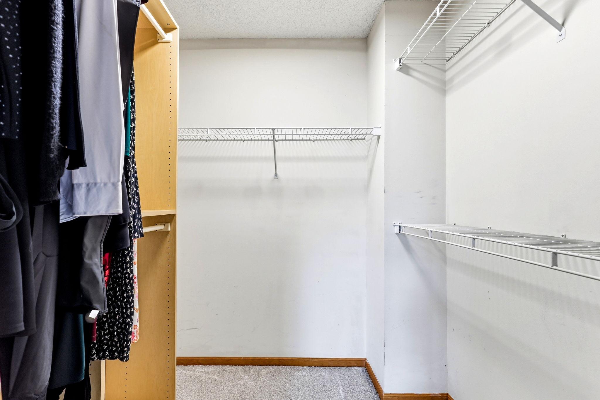Walk-in closet.