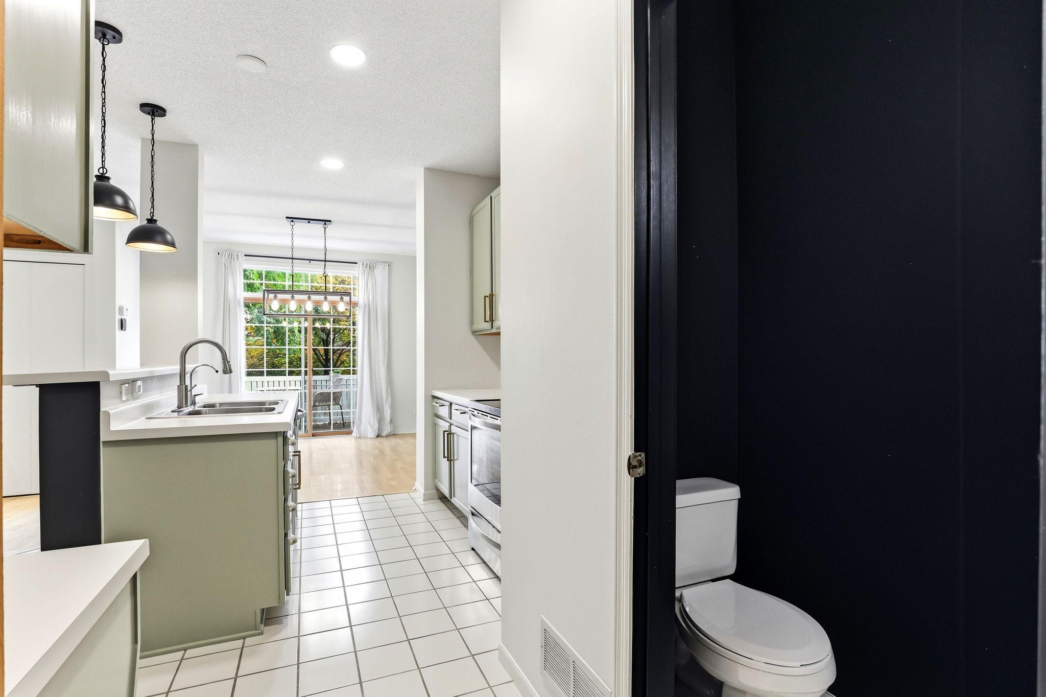 Main floor half bath