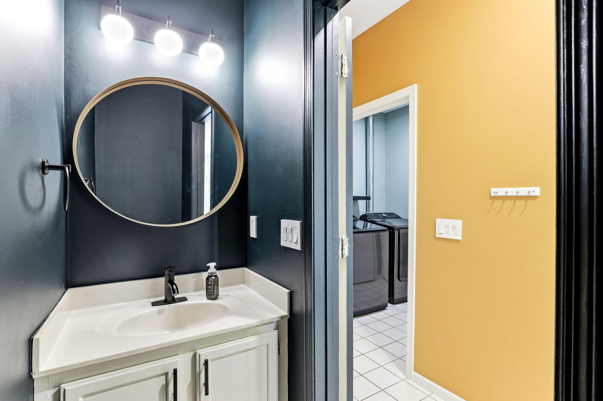 main floor half bath