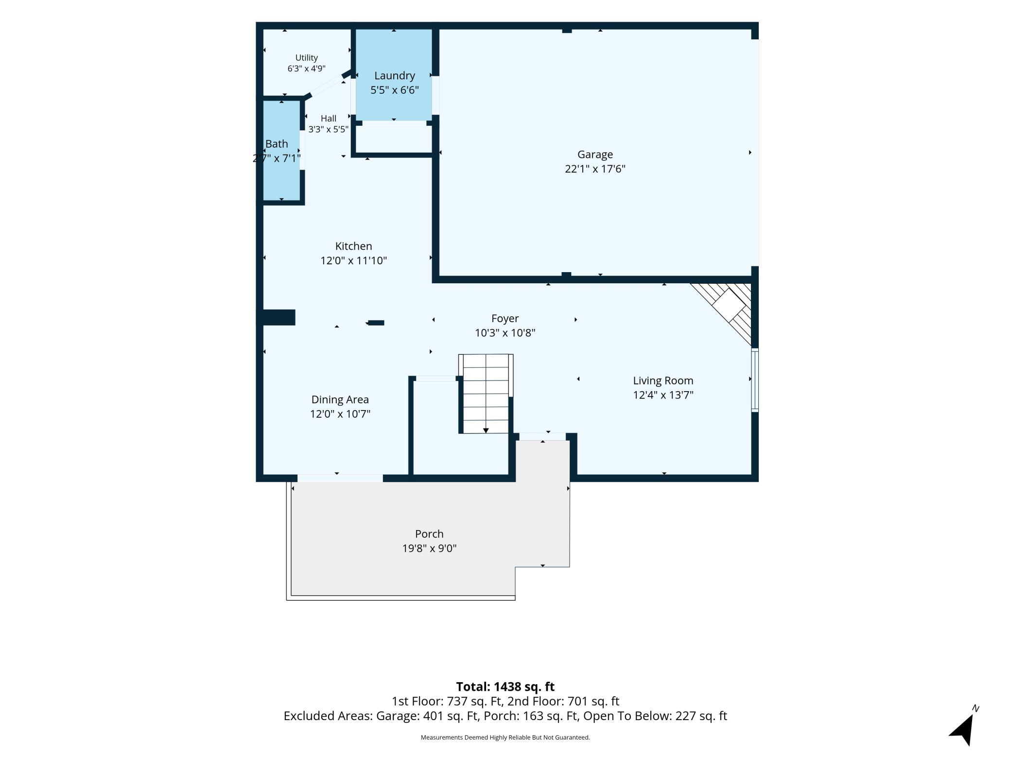 Main level floor plan