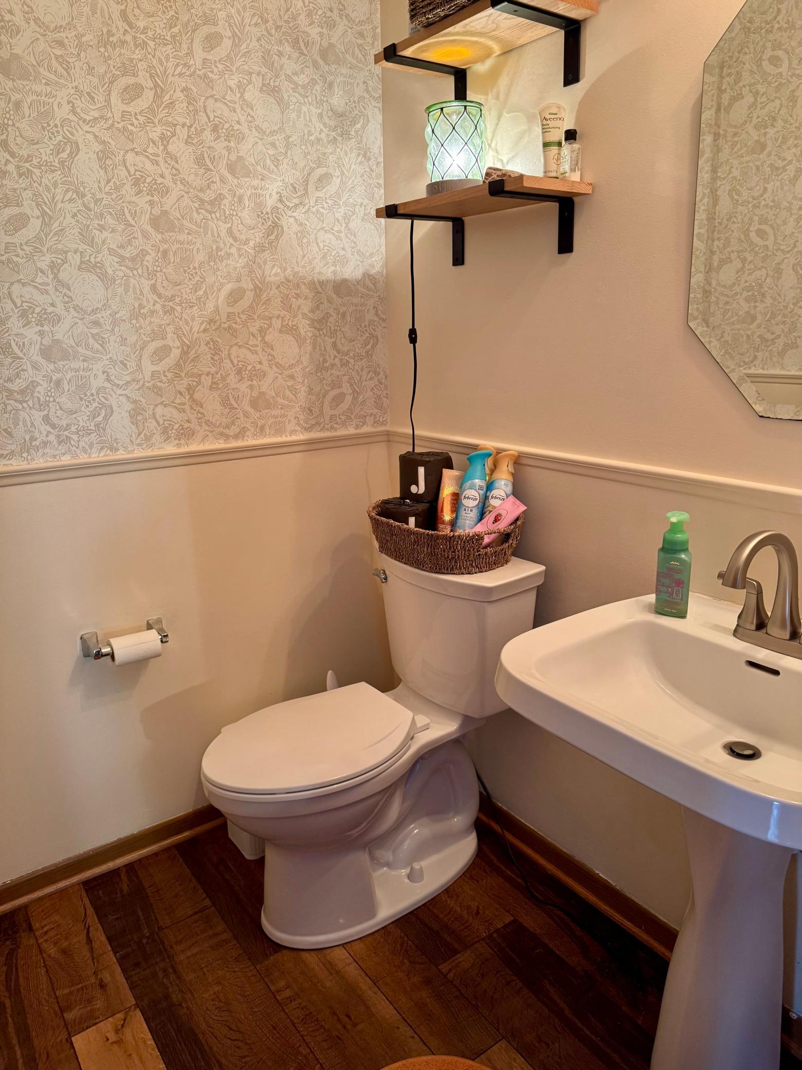 1/2 bath on main level