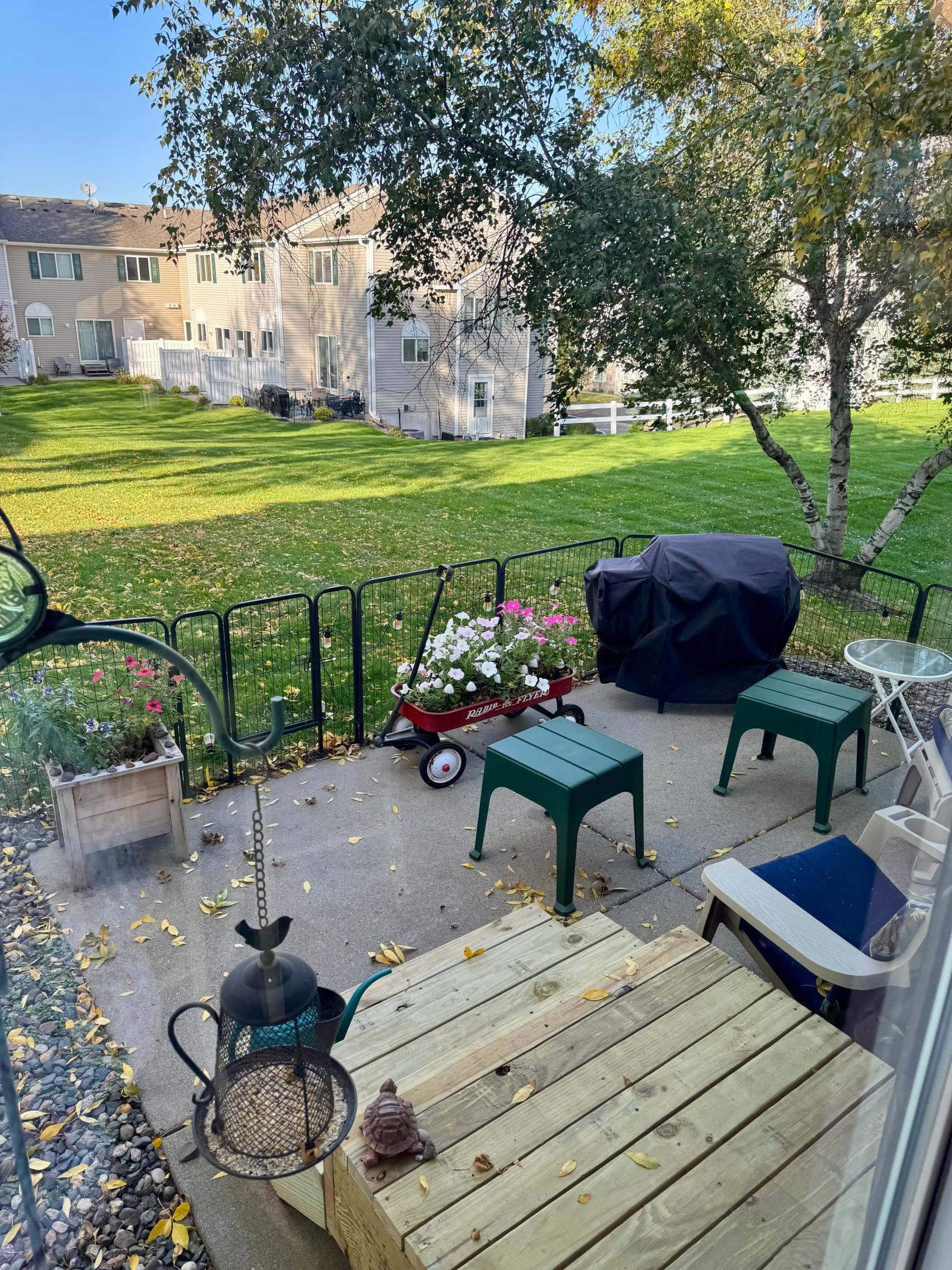 Owners put in low fence for dog