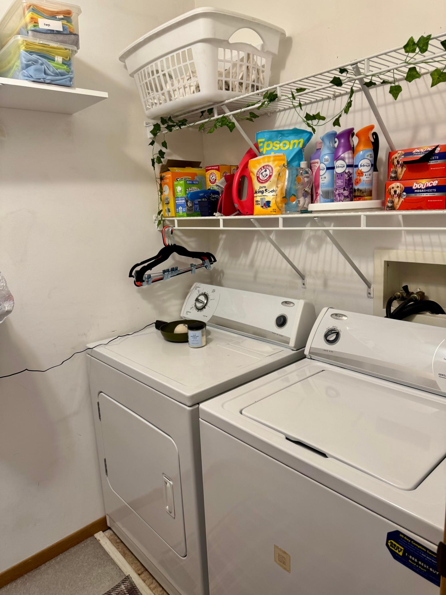 Upper level laundry