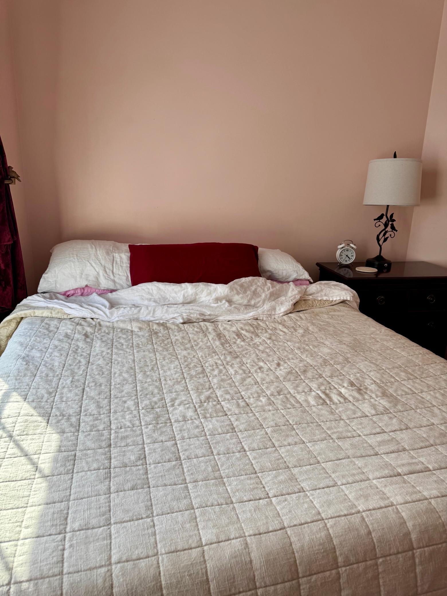 Queen sized bed