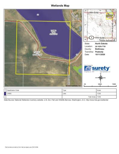 tbd 98 St NE Lot 2, Bottineau, ND 58318