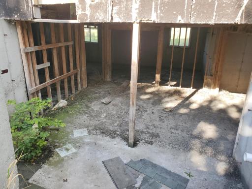 House 2 view from outside to inside basement