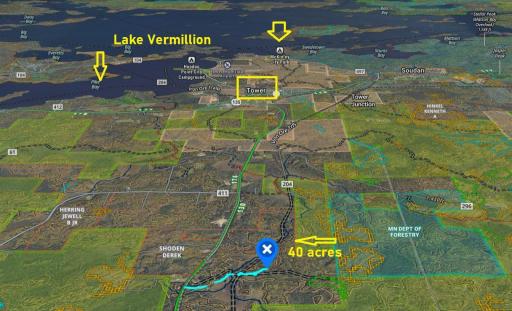 40 acres Tower ONX MAP HUNT PUBLIC LAND RECREATION APP