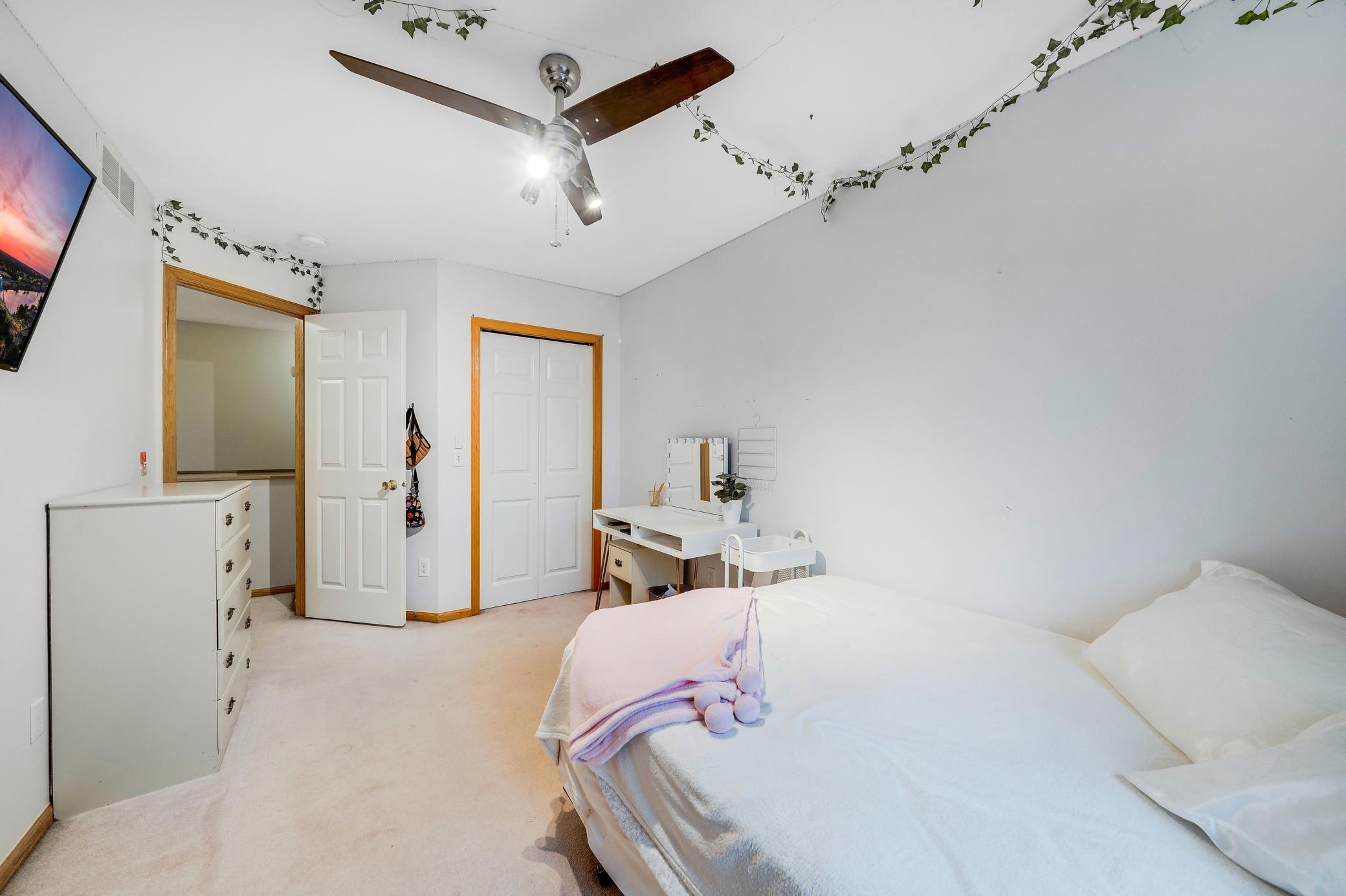 Upstairs you are greeted with 2 bedrooms.