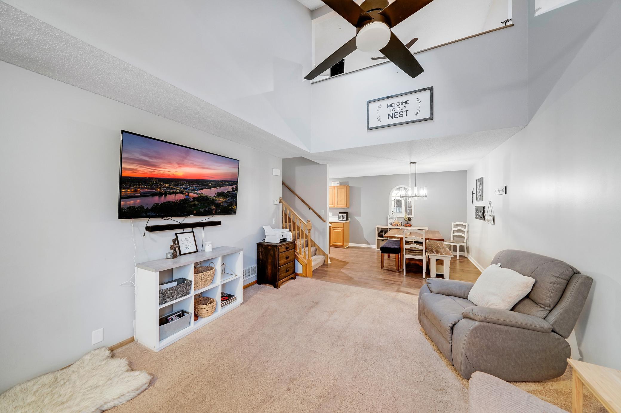 Open floor plan allows you to flow easily on the main level.