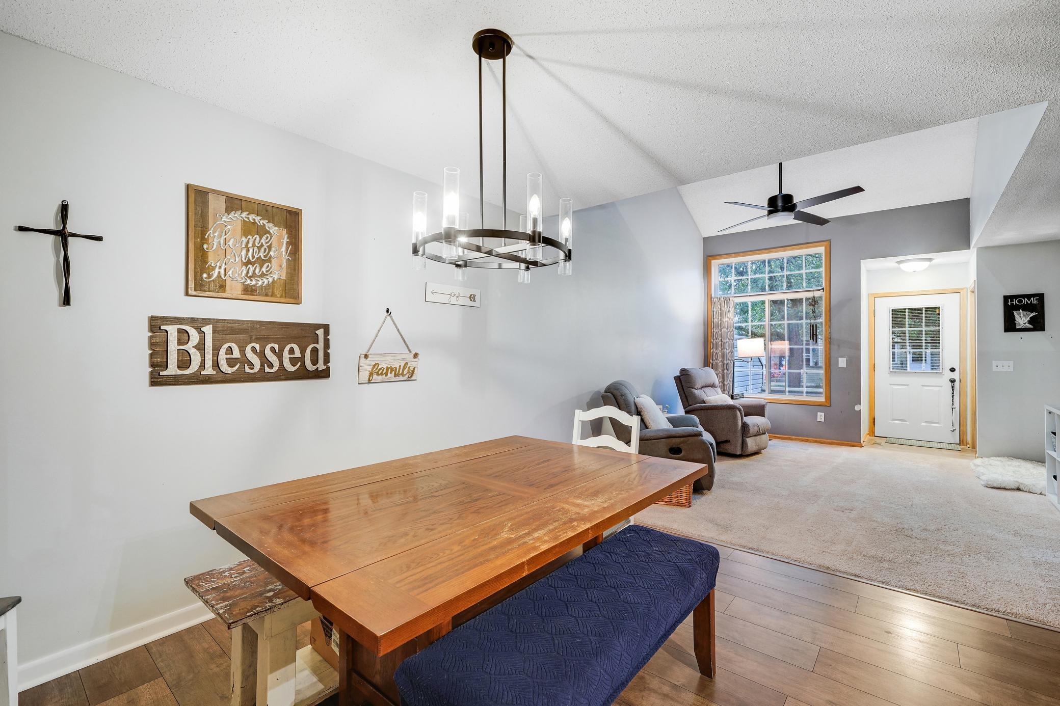 Informal dining room is great for large parties, or meals on the go.