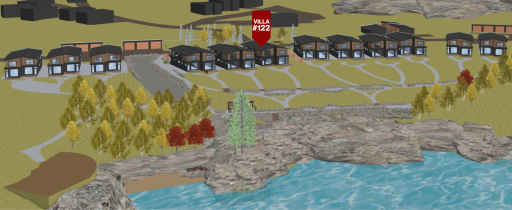Villa #122 Pre-Construction Location on Shoreline