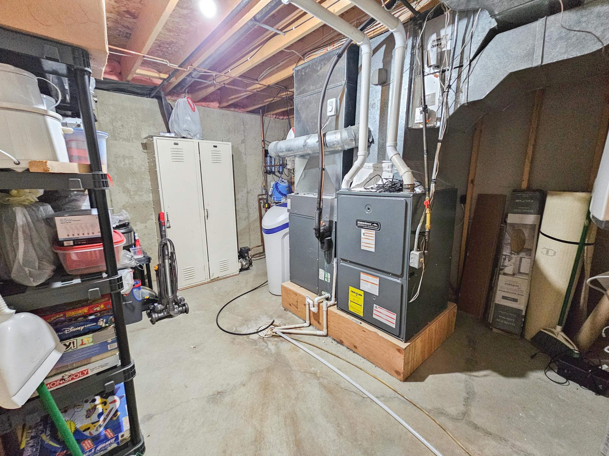 Utility Room - Dual Zone Furnace, RO System, Owned Water Softner