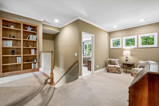 Landing area provides a casual gathering place amongst the four bedrooms